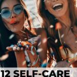 two women smiling and laughing on a summer day 12 self-care ideas for summer
