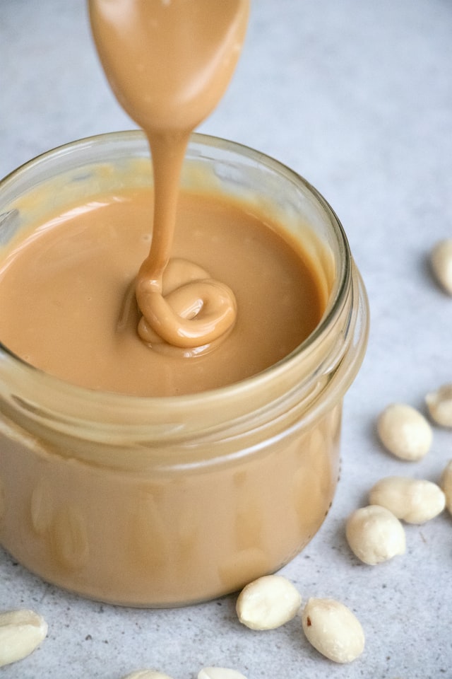 jar of peanut butter post yoga snacks