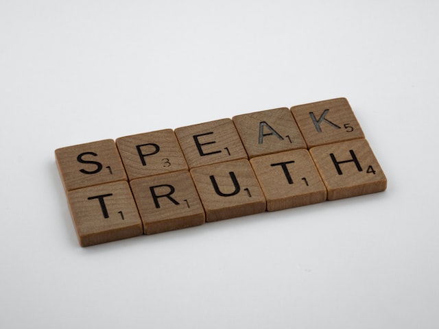 image showing scrabble letters saying speak truth how to set healthy boundaries