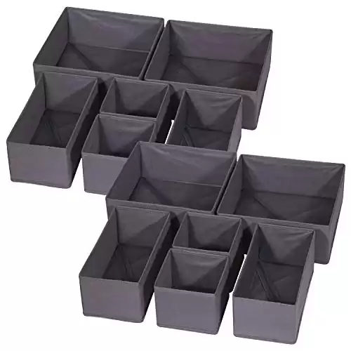 DIOMMELL Foldable Storage Boxes For Dresser Drawer