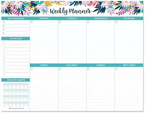 bloom Weekly Tear-Off Planning Pad