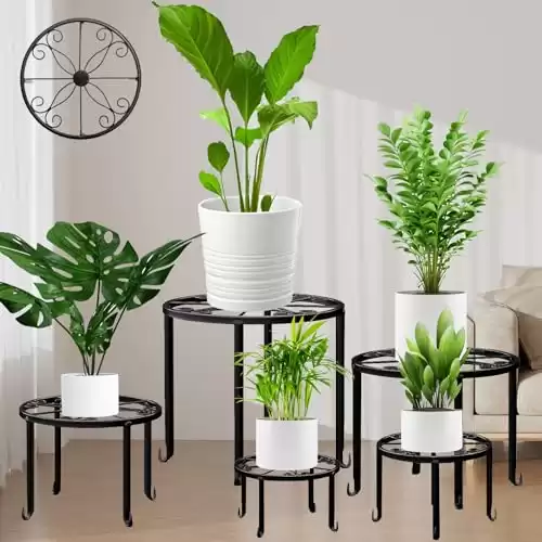 5 Pack Metal Plant Stand