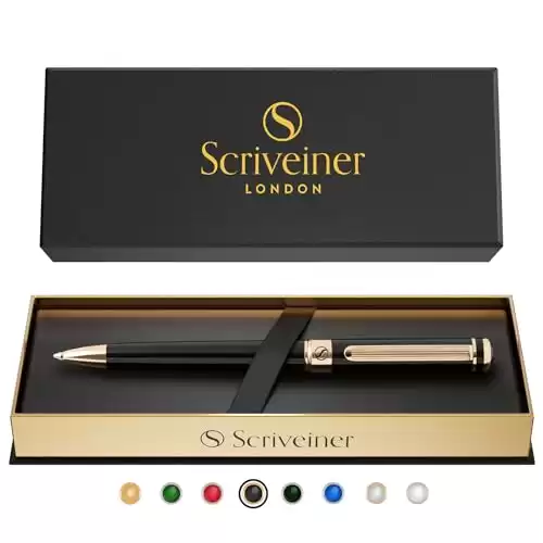 Scriveiner Black Lacquer Ballpoint Pen