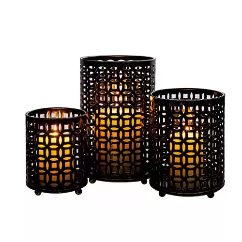 Metal Candle Holders Set