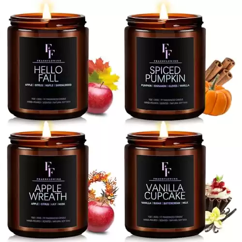 Fall Scented Candles Set