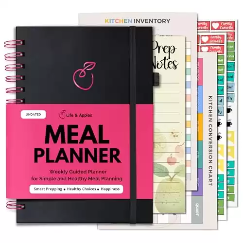 Life & Apples Meal Planner with Grocery List