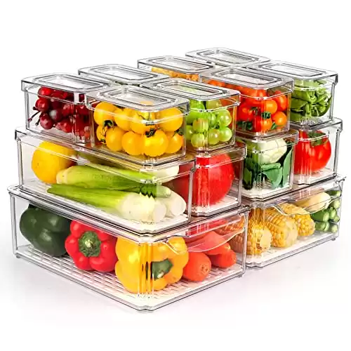 ZIJUND 14 Pack Fridge Organizer